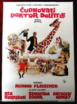 Movie Poster Doctor Dolittle 1967 Vintage Hugh Lofting Fleischer - £49.90 GBP