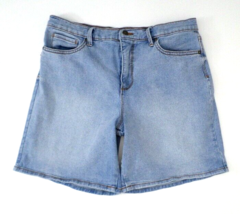 Gloria Vanderbilt Womens Shorts 10 Average Light Blue Denim Slimming Effect - £9.34 GBP
