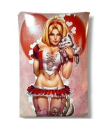Zenescope Alice In Wonderland Print Poster Valentine&#39;s Day Blonde Girl B... - £47.14 GBP
