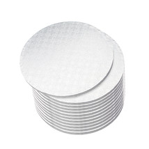 Round Cake Boards Bulk 12Pk - 12 Inch Cake Drum White 1/2In Smooth Edge - £47.95 GBP