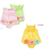 First Impressions Baby Girls Hibiscus &amp;  Border One Piece Bodysuit - $20.42 CAD
