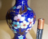 Vintage Cloisonne Vase 3&quot; tall  - $22.48