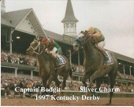 1997 - SILVER CHARM and CAPTAIN BODGIT in Kentucky Derby - Close Up - 10... - £15.72 GBP
