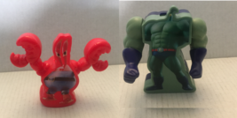 2014 McDonalds Spongebob Mr. Krabs &amp; Plankton Happy Meal Toys - $9.25