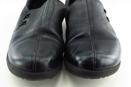 Abeo Size 7.5 M Black Loafer Leather Women Shoes - £15.75 GBP