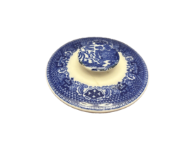 Blue Willow Sugar Bowl Replacement Lid Only 3 1/2 Inches Diameter Vintage China - £14.09 GBP