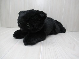 Aurora World Cat Kitten plush black  green eyes beans 2020 12-15&quot; - £11.76 GBP
