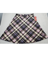 Love Scarlett Skirt Womens Large Multi Plaid Polyester Stretch Low Waist... - €22,90 EUR