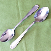 MSE Martha Stewart 2 Soup Spoons MFS16 ? Pattern China 7.75&quot; Satin Handle - $10.88