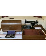 Antique Singer Sewing Machine in Dome Carry Case + Small Steel Case Old ... - £239.16 GBP
