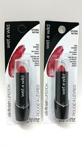 ( LOT 2 ) WET N WILD HOT RED DTC540A Silk Finish Lipstick New-SEALED *FR... - $295.73 MXN