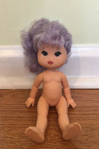 1989 Make Me Up Darling Wendy Whiskers Doll Purple Hair 7&quot; - £11.71 GBP