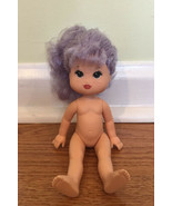 1989 Make Me Up Darling Wendy Whiskers Doll Purple Hair 7&quot; - £11.74 GBP