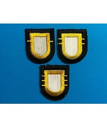 101st AIRBORNE DIVISION, 1st, 2nd, 3rd BRIGADES, BERET FLASHES, CUT EDGED - $15.00