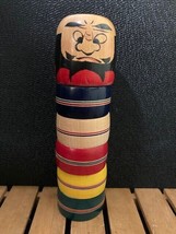 Japanese Daruma Otoshi Wood Kokeshi Doll Game Toy 8.5&quot; No Hammer - £7.03 GBP