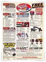 CSK Speed Shop Racing Parts Edelbrock Weiand Vintage 2000 Full Page Maga... - $9.70