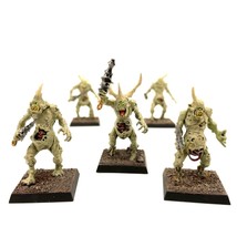 Chaos Daemons Plaguebearers of Nurgle 5 Painted Miniatures Warhammer - $41.99