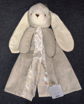 NWT Bunnies By The Bay Unisex Plush Bunny Security Blanket Lovey Heather Gray - £23.97 GBP