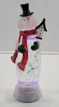 *A) LED Shimmer Snowman Glimmer Snow Globe 11&quot; Christmas Decoration - $368.88 MXN