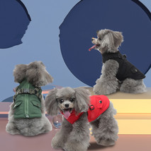 Pet Winter Cotton Dog Clothes Zipper Jacket Dog Supplies - £13.47 GBP+