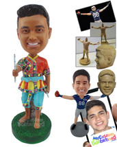 Personalized Bobblehead Musical Artist With His Flute - Sports &amp; Hobbies Cheerle - £71.26 GBP
