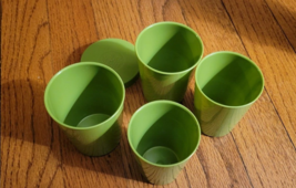Vintage Stanley Home PLASTIC NESTING CUPS W/ LID Green - $254.58 MXN