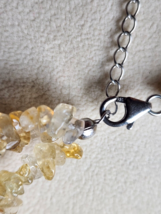 Citrine Multi Gemstone Necklace 18-20 In. in Platinum Over Sterling 375.90 ctw - £17.27 GBP