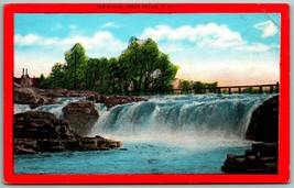 The Falls at Sioux Falls South Dakota SD UNP Linen Postcard H11 - £3.91 GBP