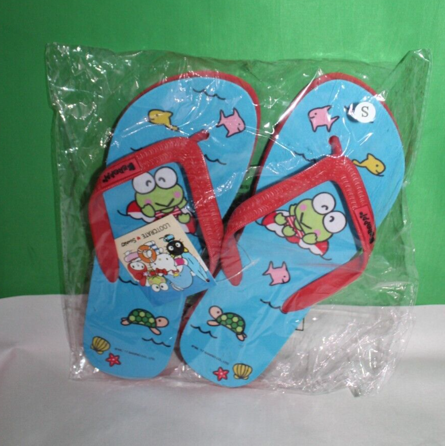 Primary image for Sanrio Loot Crate Keroppi My Melody Hello Kitty Friends Flip Flops Size Small