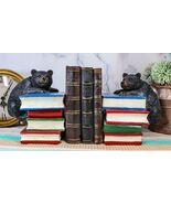 Ebros Rustic Wildlife Bear Cubs Climbing Stack Of Books Bookends 2 Figur... - €61,45 EUR