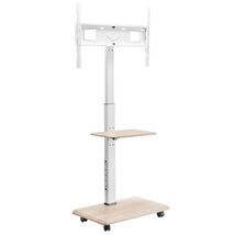 Rolling TV Stand, Mobile TV Cart for 32-70 Inch Screens, 25° Left-Right ... - $96.25