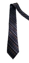 Calvin Klein Skinny Slim Necktie  100% silk Black Brown Gray, &amp; slate Blue (ish) - £12.43 GBP