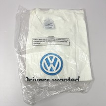 Vintage VW Drivers Wanted Men’s Promotional T Shirt Sz L White Y2K New S... - $737.21 MXN