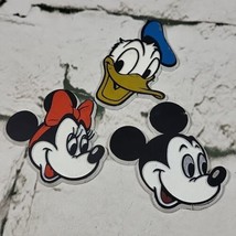 Disney Rubber Refrigerator Magnets Lot of 3 Mickey Mouse Minnie Donald D... - $14.84