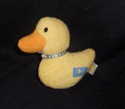 4&quot; Carter&#39;s Duckies Prestige Baby Yellow Duck Rattle Stuffed Animal Plush Toy - £11.20 GBP