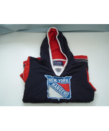 NY New York Rangers Old Time Hockey Youth Hooded Shirt Jersey style  siz... - £35.56 GBP