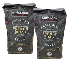 2 Packs Kirkland Signature Whole Bean Coffee, French Roast, 2.5 lbs - $41.61
