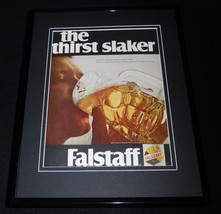 1967 Falstaff Beer Thirst Shaker 11x14 Framed ORIGINAL Advertisement - £33.29 GBP