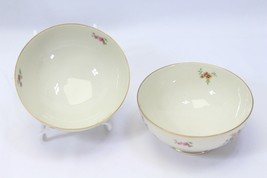 Bavaria Tirschenreuth Germany The Queens Rose Cranberry Bowls 5 1/4&quot;  Lo... - £47.72 GBP