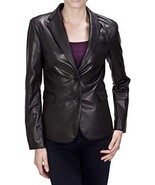 Leather Blazer Coat Jacket Women Lambskin Ladies Trench Biker Kim Fit Bl... - $37.88+