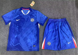 Chelsea home blue youth kids jersey top shorts kit 1 thumb200
