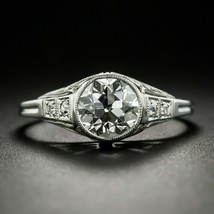 Vintage Engagement Ring 2.65Ct Round Simulated Diamond 14K White Gold Si... - £193.25 GBP