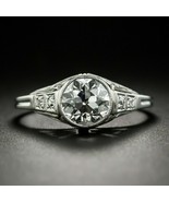 Vintage Engagement Ring 2.65Ct Round Simulated Diamond 14K White Gold Si... - £194.43 GBP
