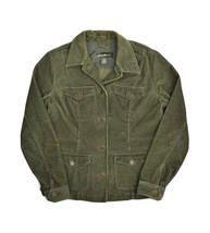 Eddie Bauer Corduroy Jacket Womens S Petite Green Button Pockets Special... - £19.63 GBP