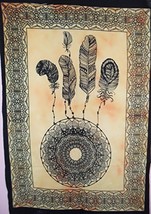 Traditional Jaipur Tie Dye Dreamcatcher Poster, Indian Wall Decor, Hippie Tapest - £12.39 GBP