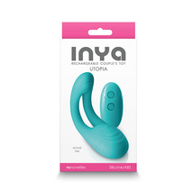 INYA Utopia Rechargeable Couple&#39;s Toy Teal - £68.53 GBP