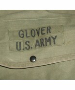 USAF pilot&#39;s kitbag flyer&#39;s cotton duck coiled zipper; &quot;Glover, US Army&quot;  - €38,90 EUR