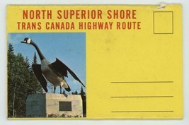 North Superior Shore Trans Canada Highway Route Postcard Foldout Travel Souvenir - £12.62 GBP