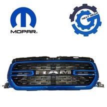 New OEM Mopar Grille Grill Assembly 2019-2023 Ram 1500 Hydro Blue Honeycomb - £487.28 GBP