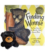 Finding Winnie Gift Set with Hardcover, Bear Plush, Book Bag Winnie-the-... - $49.99